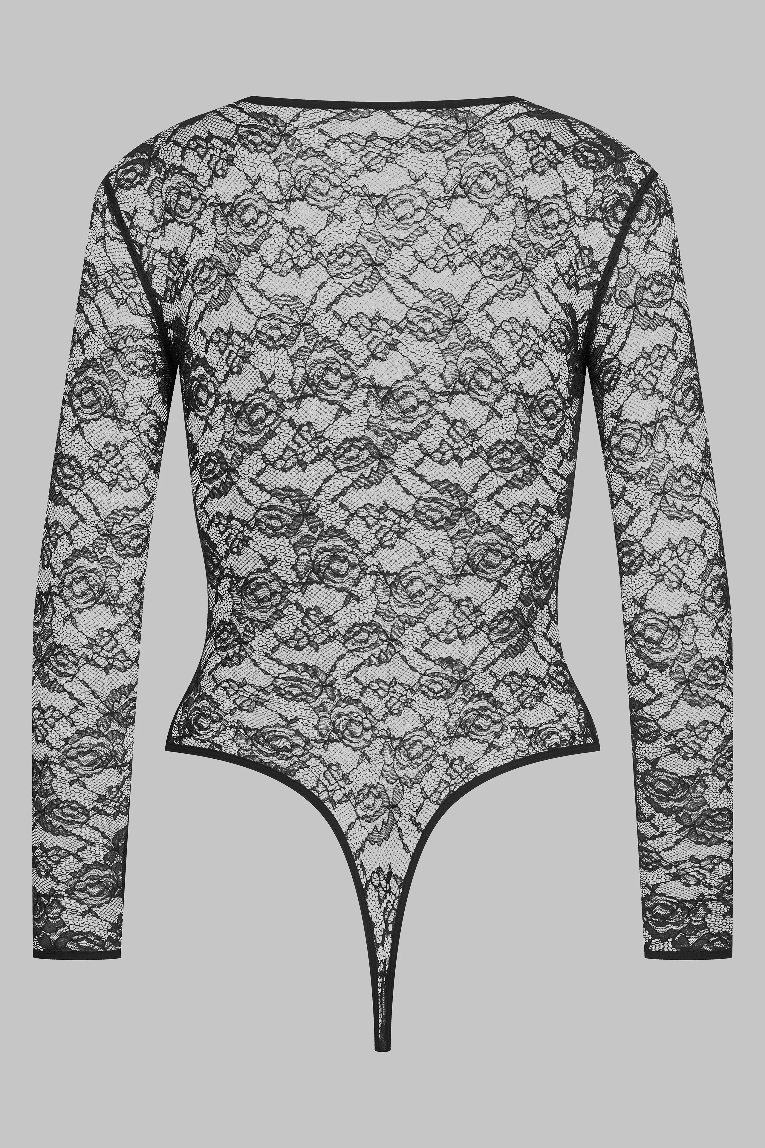 V-neck thong bodysuit - Flashback - Image 2