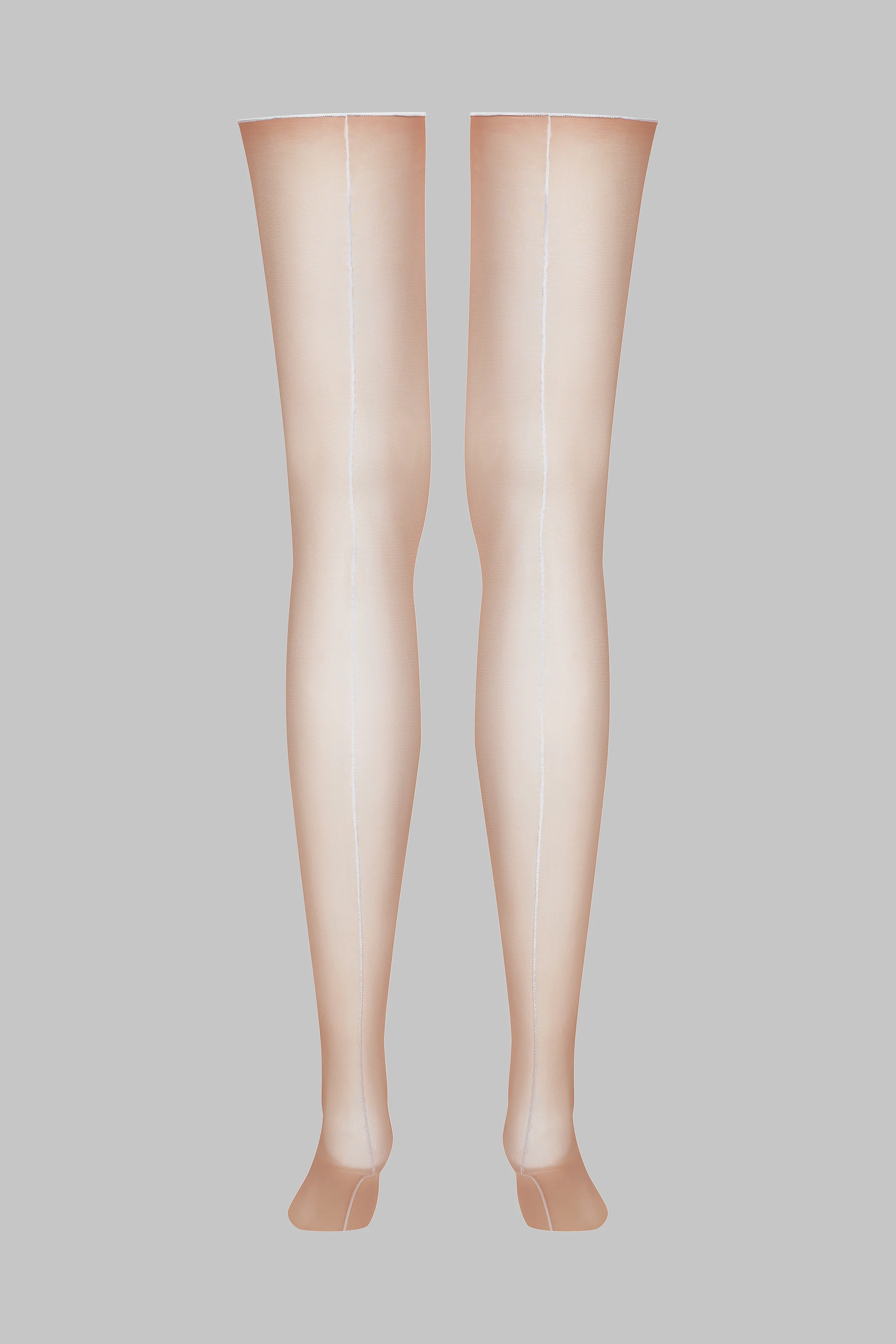 Cut and curled back seamed stockings - 20D - LEGWEAR - Image 2